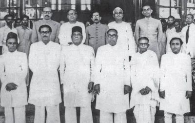 The first elections in East Bengal were held on March 10. The United Front won 223 seats out of 237 Muslim reserved seats. The Awami League alone obtained 143 seats. Sheikh Mujib won the election from the Gopalganj constituency and took oath on May 15 as Minister for Co-operative and Agricultural Development in the new provincial government. The central government arbitrarily dismissed the United Front cabinet on May 30, and as Mujib landed back in Dhaka from Karachi the same day, he was immediately arrested. He was released on December 23.

